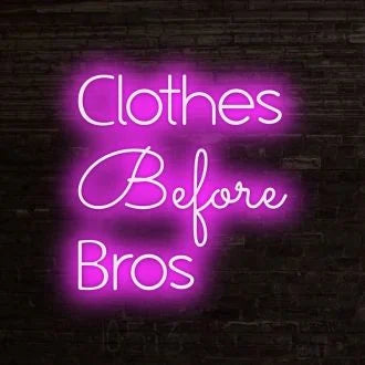 Clothes before bros